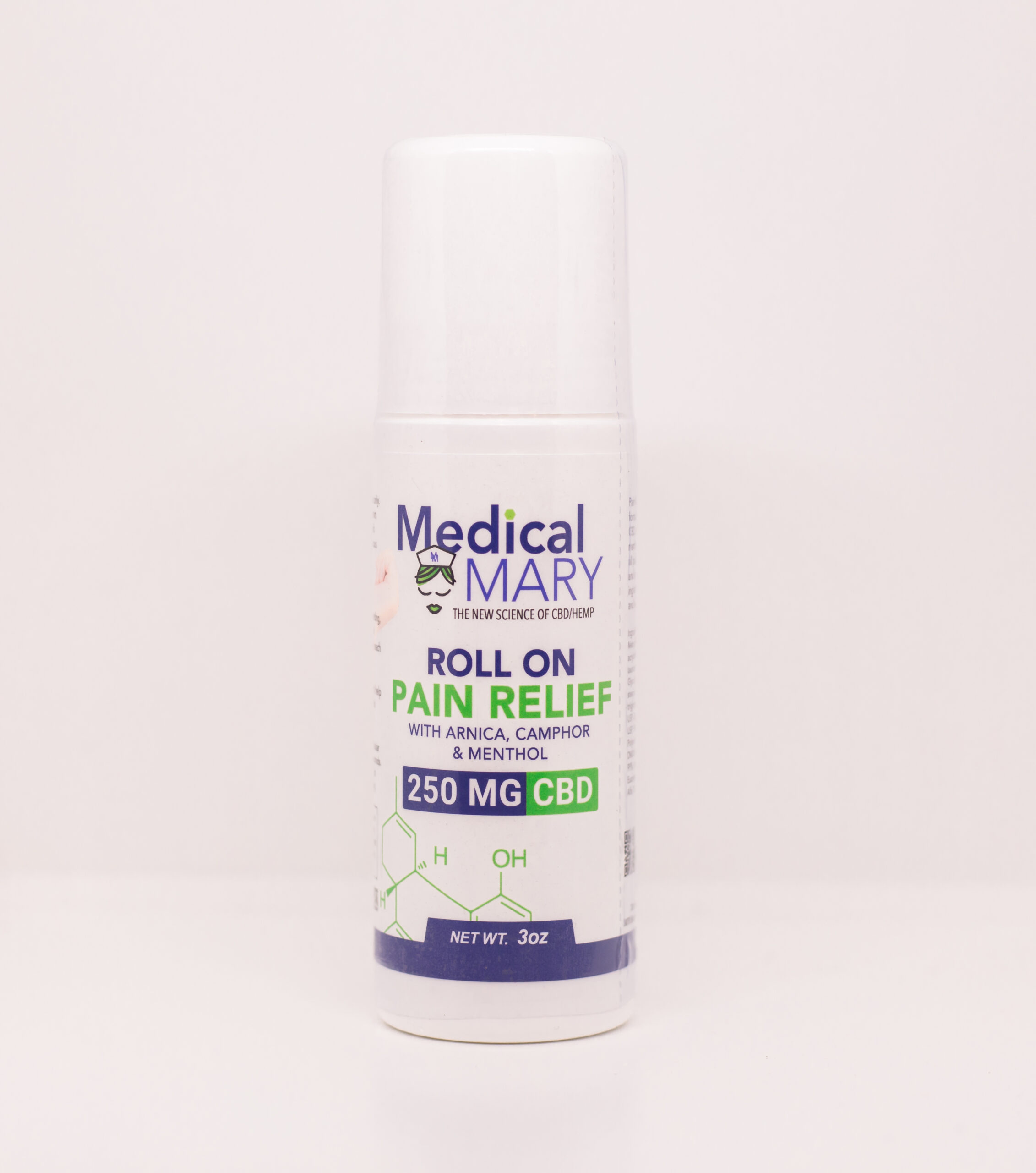 Roll On Pain Relief 3oz 250mg